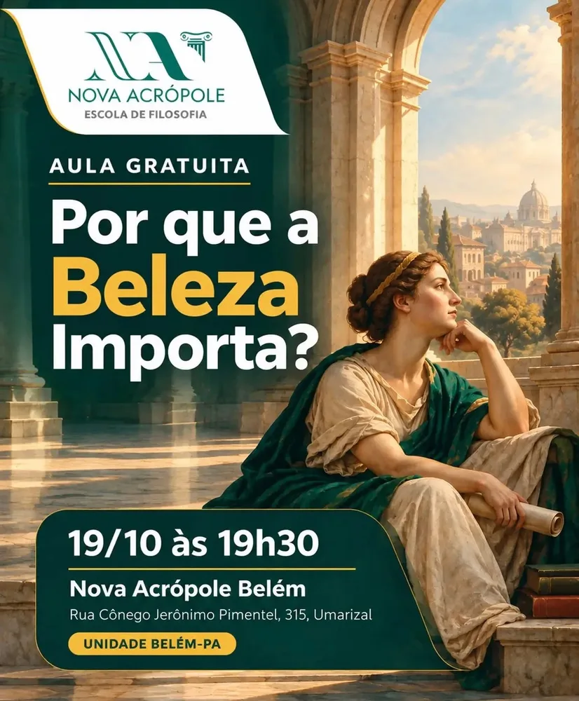 Aula gratuita Por que a Beleza Importa?, 19/10